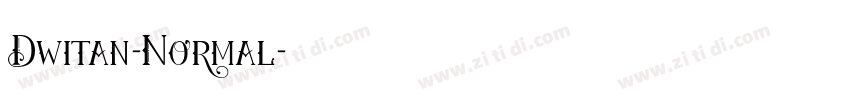 Dwitan-Normal字体转换
