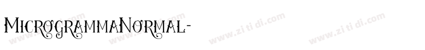 MicrogrammaNormal字体转换 MicrogrammaNormal字体转换
