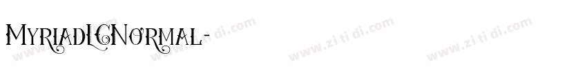 MyriadLCNormal字体转换