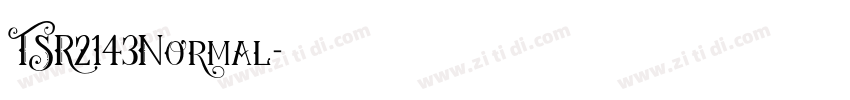 TSR2143Normal字体转换