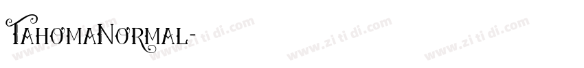 TahomaNormal字体转换
