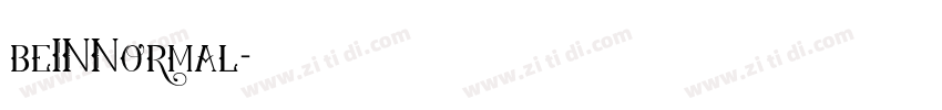 beINNormal字体转换