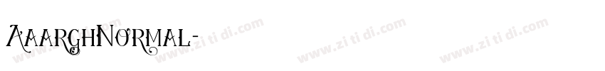 AaarghNormal字体转换