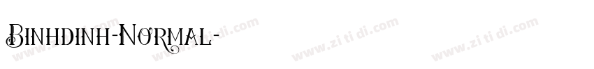 Binhdinh-Normal字体转换