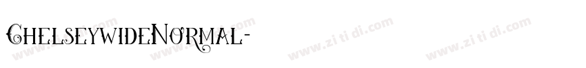 ChelseywideNormal字体转换
