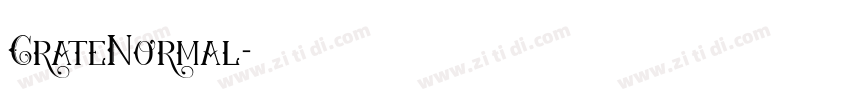 CrateNormal字体转换