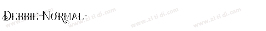 Debbie-Normal字体转换