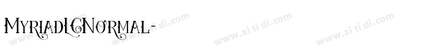 MyriadLCNormal字体转换