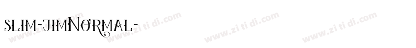 slim-jimNormal字体转换