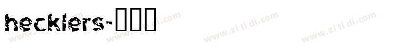 hecklers字体转换
