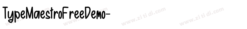 TypeMaestroFreeDemo字体转换