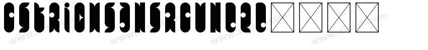ostrichsansrounded字体转换