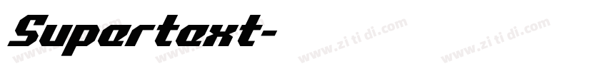 Supertext字体转换