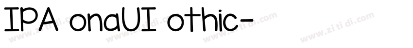 IPAMonaUIGothic字体转换