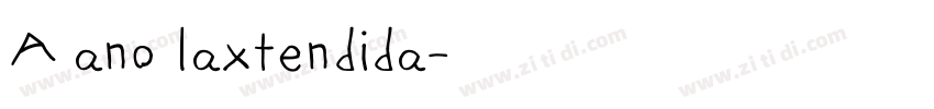 AManoBlaxtendida字体转换