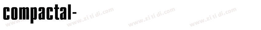 compactal字体转换