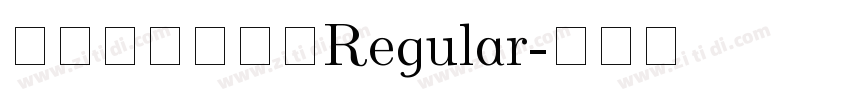 澳声通拼音文楷Regular字体转换
