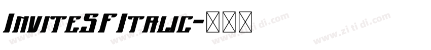 InviteSFItalic字体转换