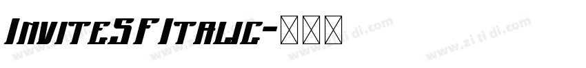 InviteSFItalic字体转换