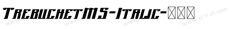 TrebuchetMS-Italic字体转换