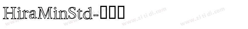 HiraMinStd字体转换