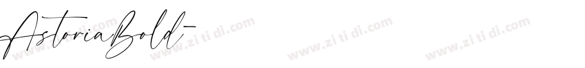 AstoriaBold字体转换