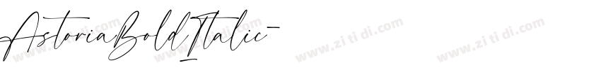 AstoriaBoldItalic字体转换