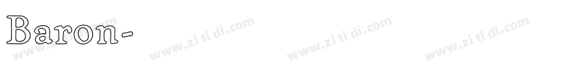 Baron字体转换