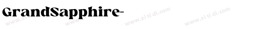 GrandSapphire字体转换
