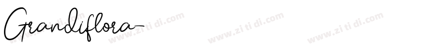 Grandiflora字体转换