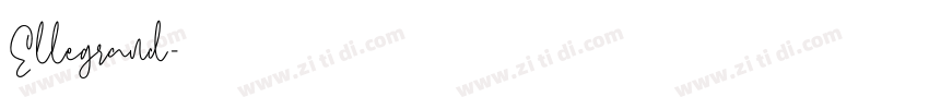 Ellegrand字体转换