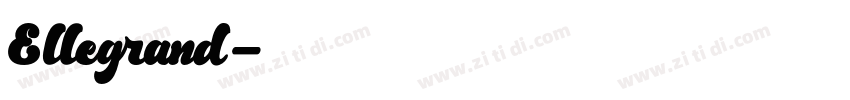 Ellegrand字体转换