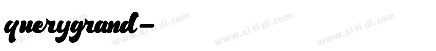 querygrand字体转换