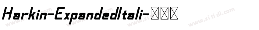 Harkin-ExpandedItali字体转换