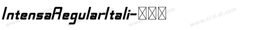 IntensaRegularItali字体转换