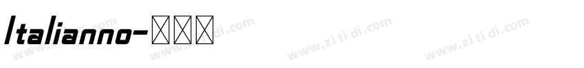 Italianno字体转换