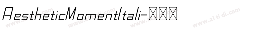 AestheticMomentItali字体转换