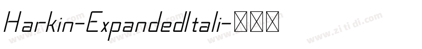 Harkin-ExpandedItali字体转换