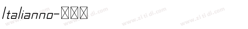 Italianno字体转换