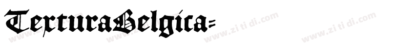 TexturaBelgica字体转换