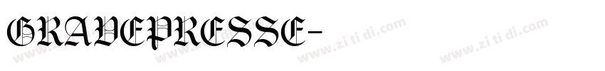 GravePresse字体转换