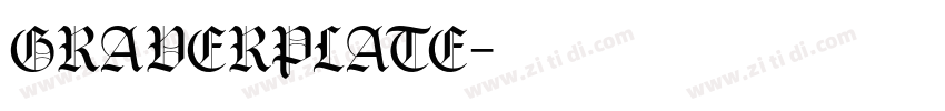 graverplate字体转换