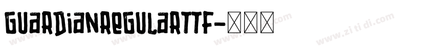 GuardianRegularttf字体转换