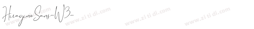 HiraginoSans-W3字体转换