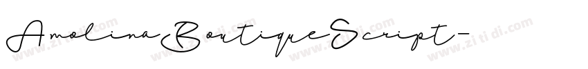 AmolinaBoutiqueScript字体转换