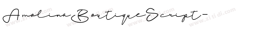 AmolinaBoutiqueScript字体转换