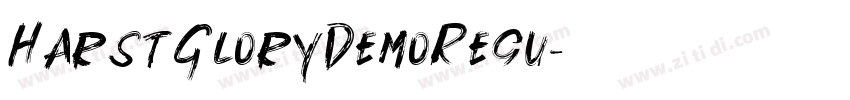 HarstGloryDemoRegu字体转换