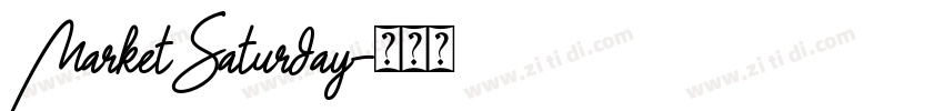 MarketSaturday字体转换