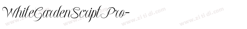 WhiteGardenScriptPro字体转换 WhiteGardenScriptPro字体转换