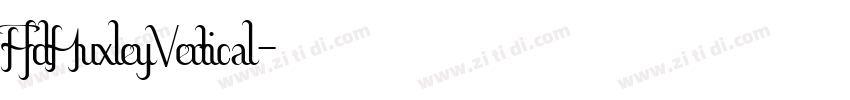 FfdHuxleyVertical字体转换
